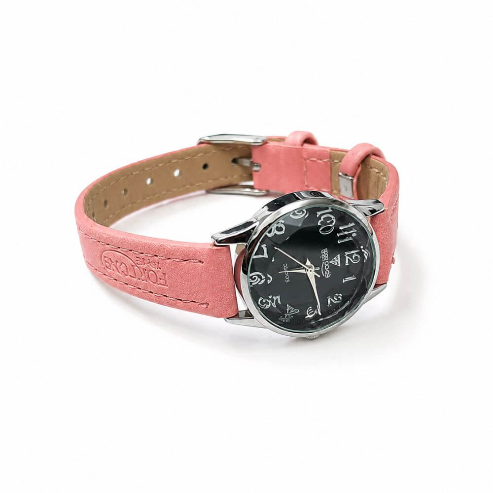 Blush Charm Pink Leather Watch